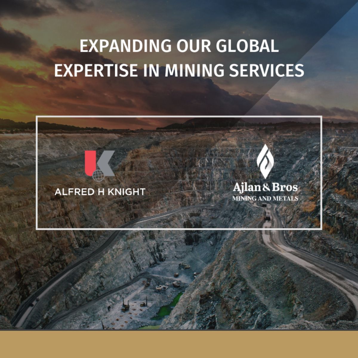 As part of our commitment to advancing the growth of Saudi Arabia’s mining sector, we at Ajlan & Bros Mining are proud to announce the signing of a strategic partnership Alfred H Knight Africa and Middle East the UK-based 
